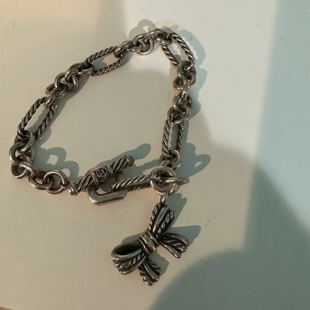 Authentic David Yurman dangle bow bracelet